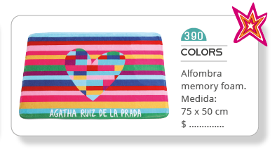 Alfombra licencia Agatha Ruiz De La Prada | COLORS